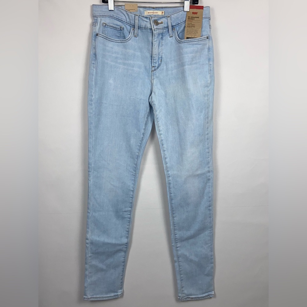Levi’s Jeans Shaping Skinny Size 8 /29 Long Light Wash Denim NWT - Picture 2 of 10